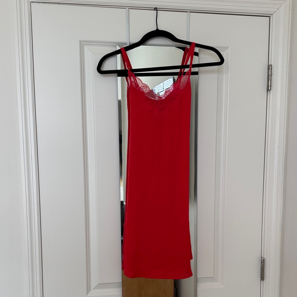 Soma Red Lace Chemise